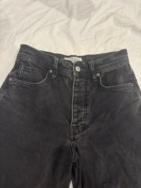 Free People Black Wide Leg Jeans - Picture 5 of 10